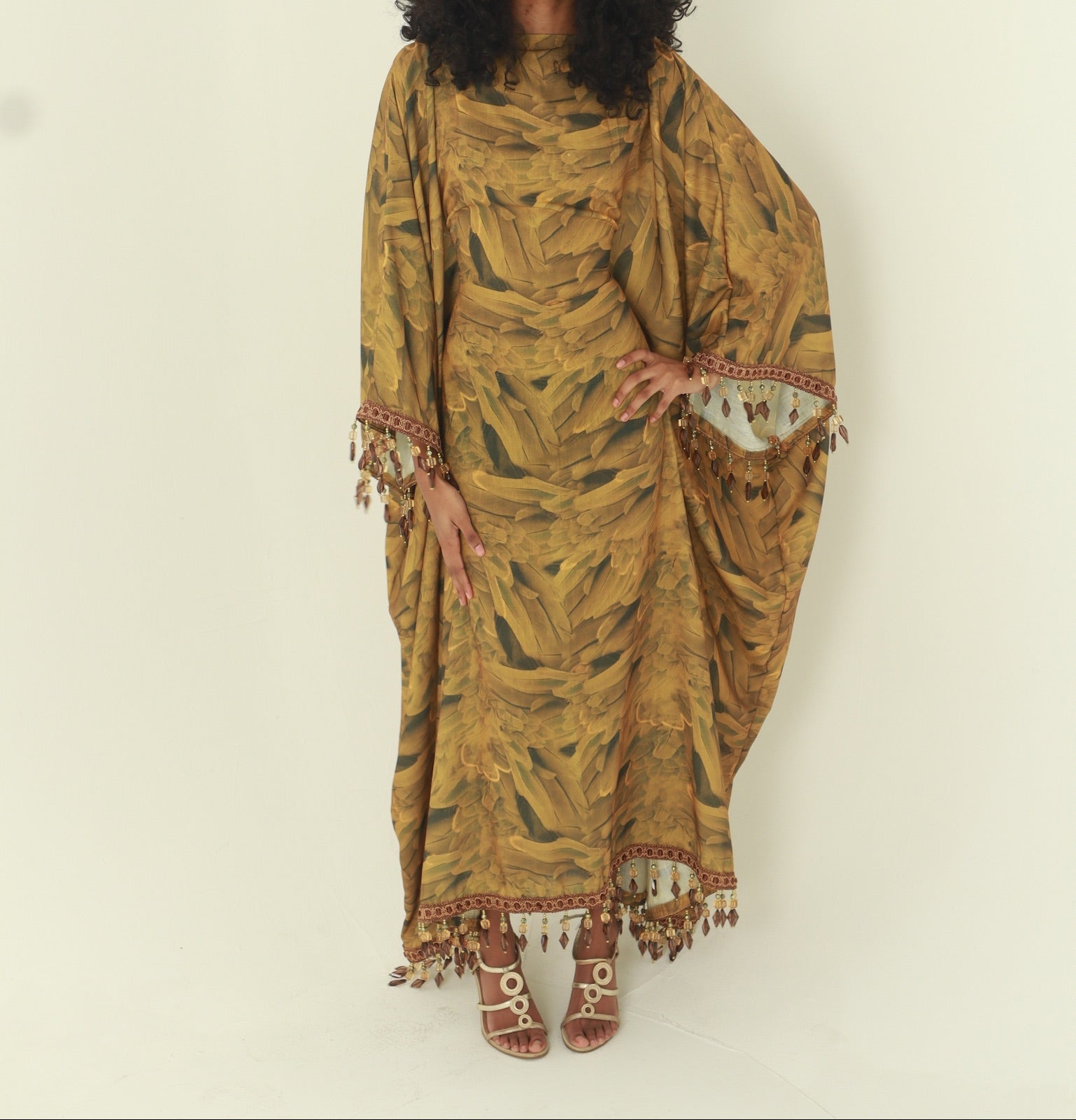 Backless Beaded Almyra Dress