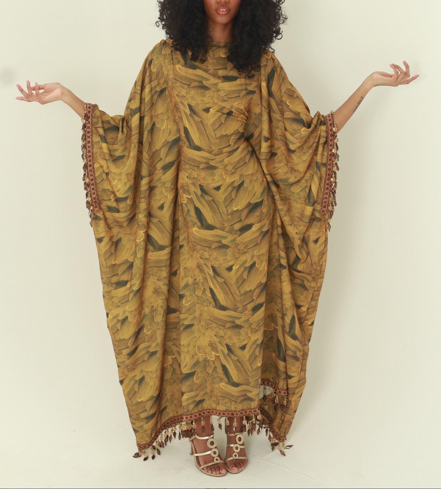 Backless Beaded Almyra Dress