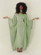 Mint Almyra Dress with Neck Scarf