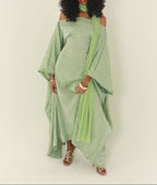 Mint Almyra Dress with Neck Scarf