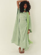 Mint Almyra Dress with Neck Scarf