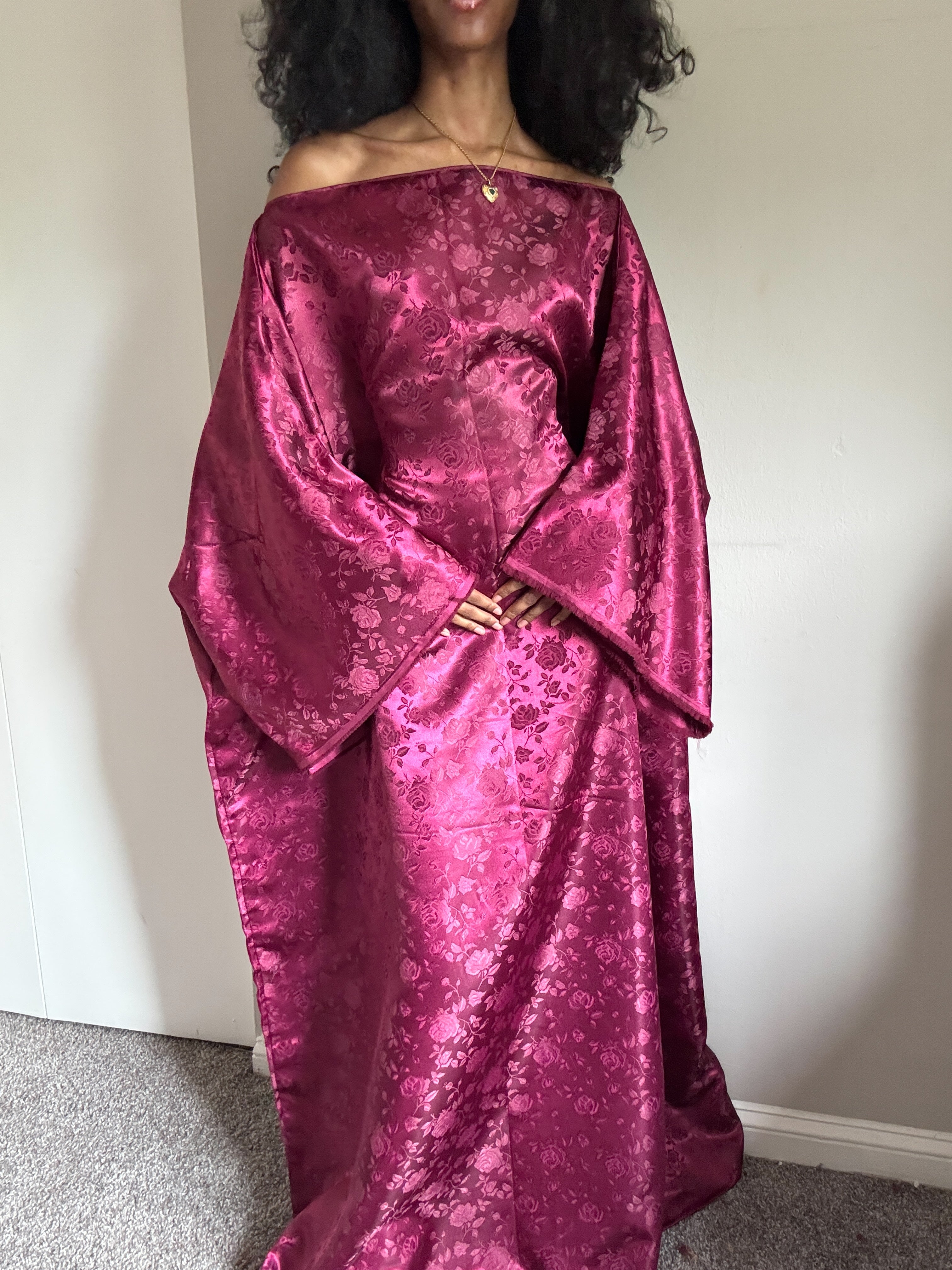 Red Jacquard Almyra Dress