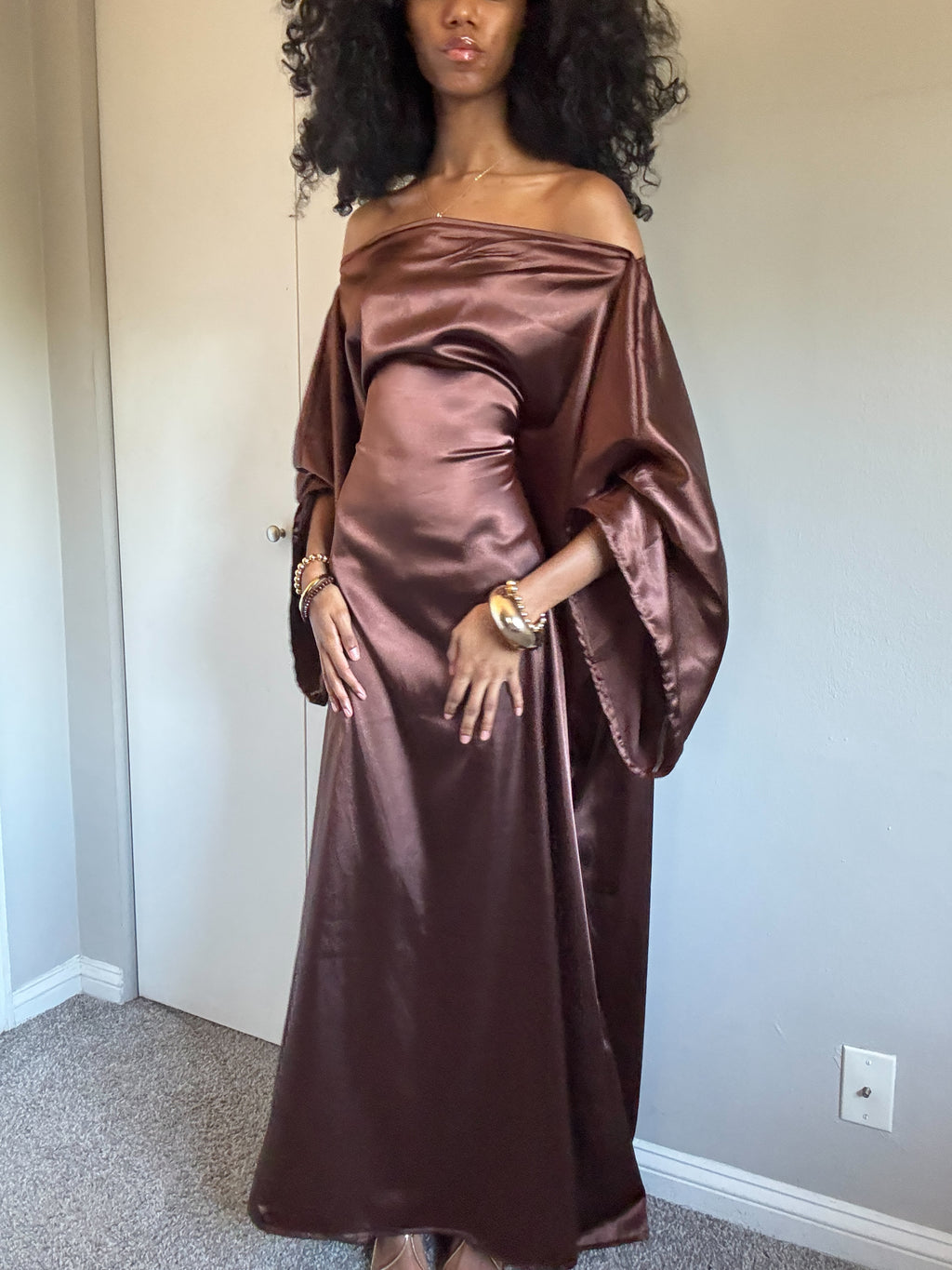 Choco Brown Almyra Dress