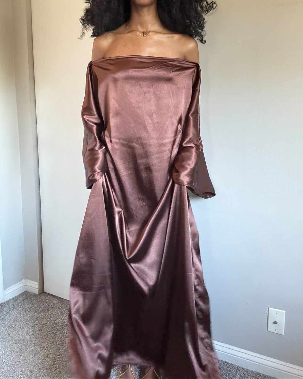 Choco Brown Almyra Dress