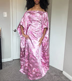 Silky Pink Maxi Almyra Dress