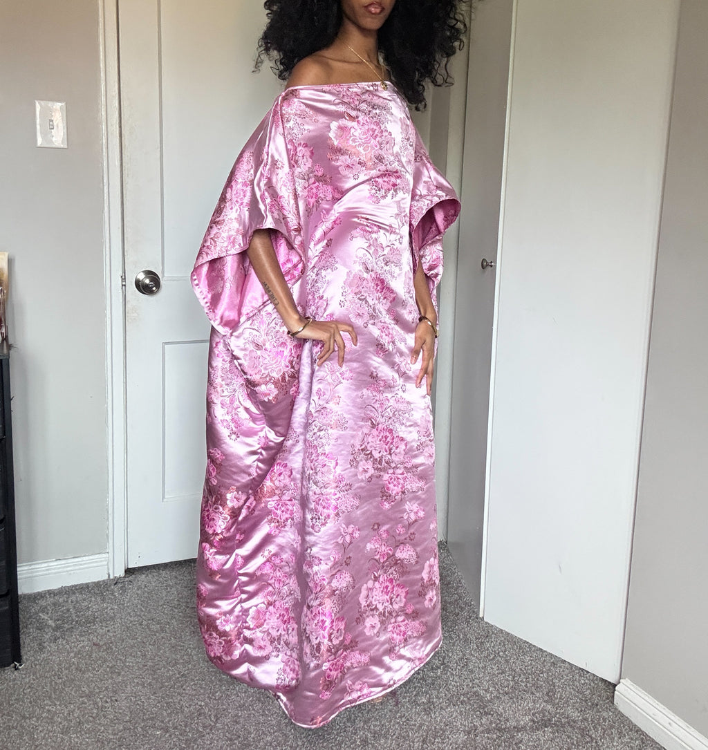 Silky Pink Maxi Almyra Dress