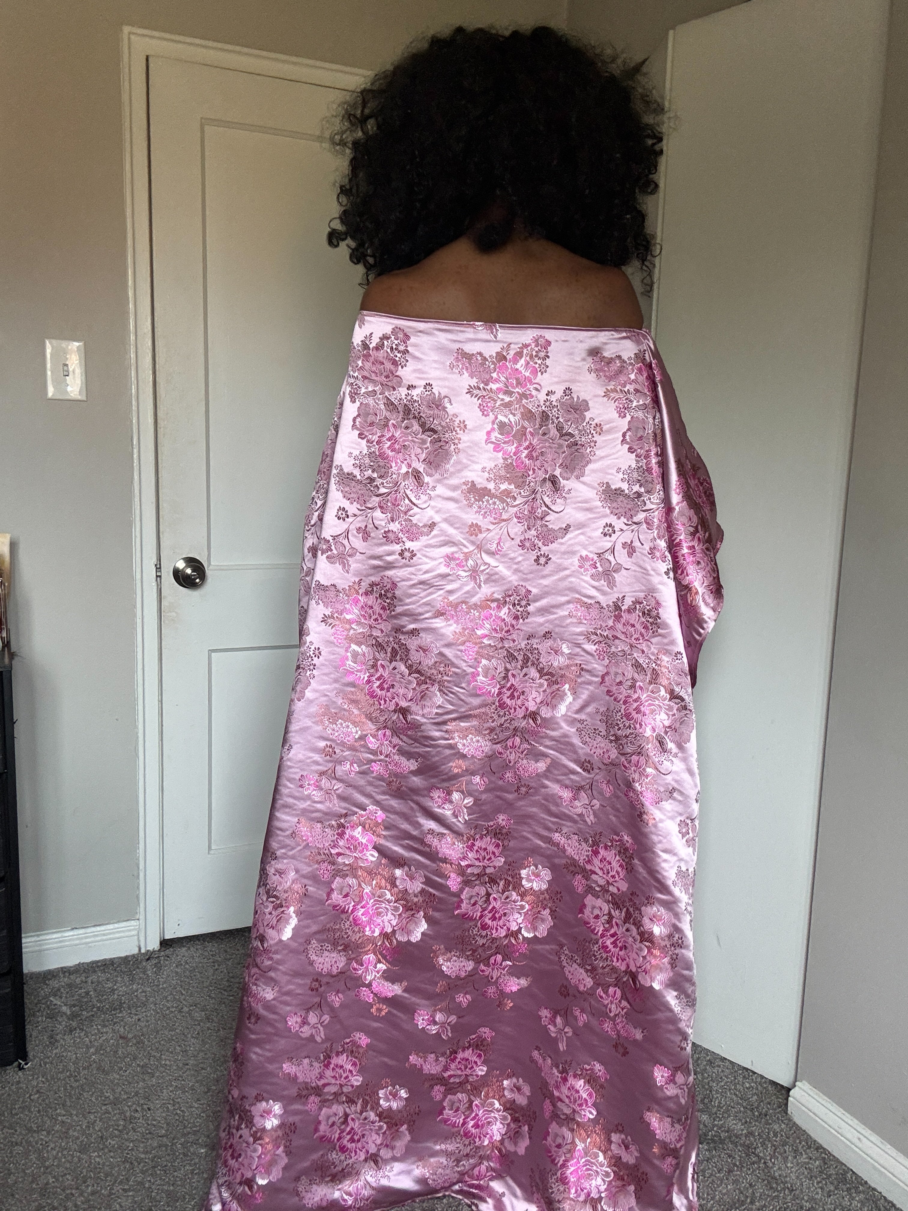 Silky Pink Maxi Almyra Dress
