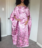 Silky Pink Maxi Almyra Dress