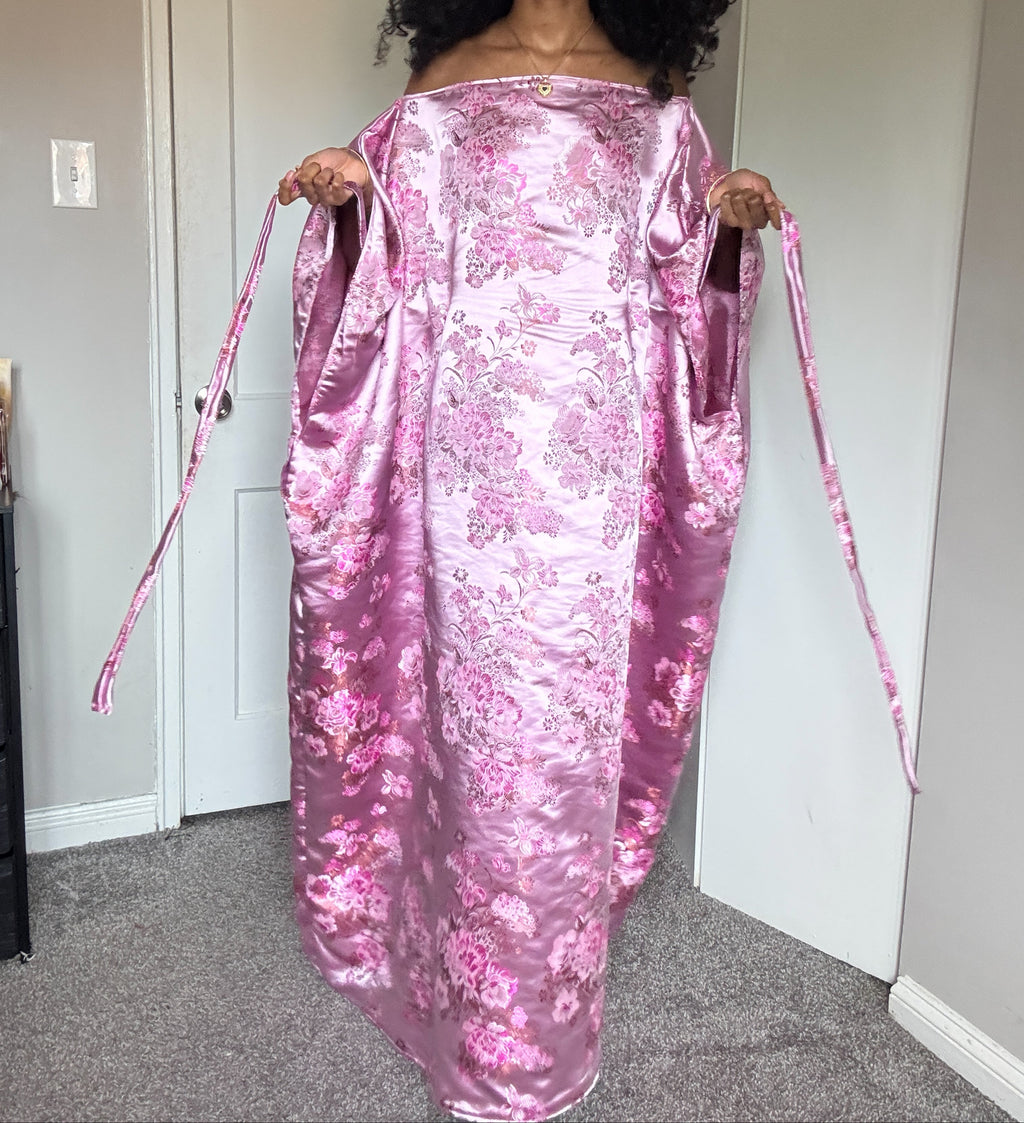 Silky Pink Maxi Almyra Dress