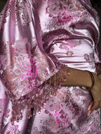 Silky Pink Mini Rhinestone Almyra Dress