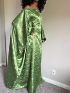 Green Jacquard Almyra Dress