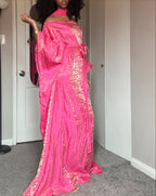 BubbleGum Pink Almyra Dress Scarf Set