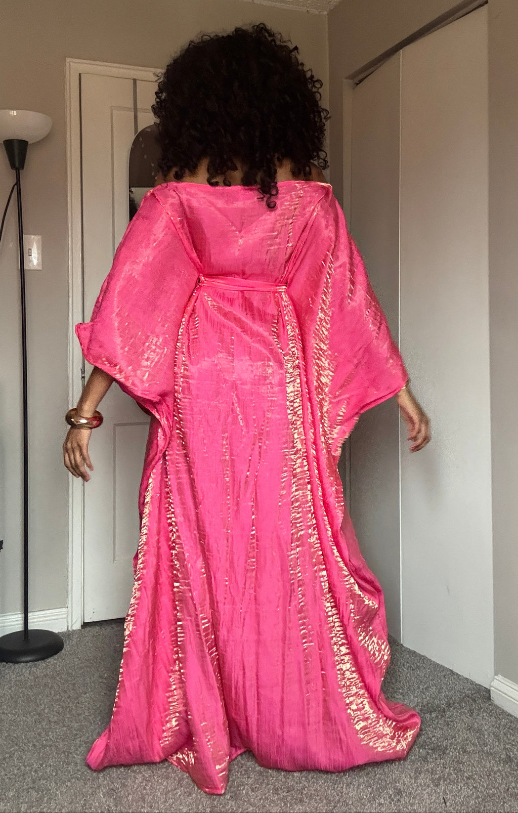 BubbleGum Pink Almyra Dress Scarf Set