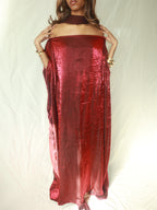 Beaded Almyra Dress & Scarf Set