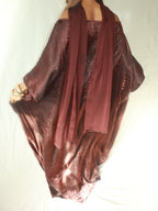 Brown Almyra Dress & Scarf Set
