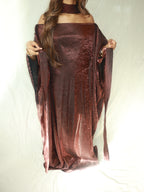 Brown Almyra Dress & Scarf Set