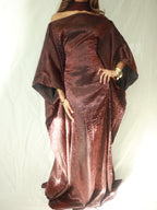 Brown Almyra Dress & Scarf Set